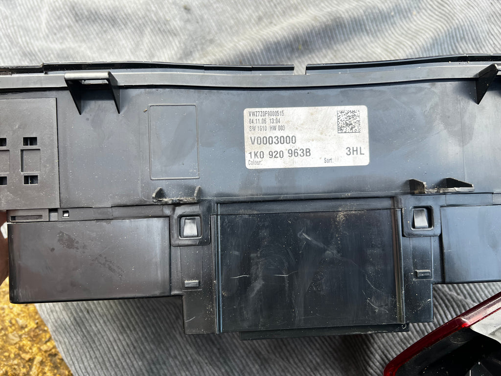 Jetta 2007 instrument cluster