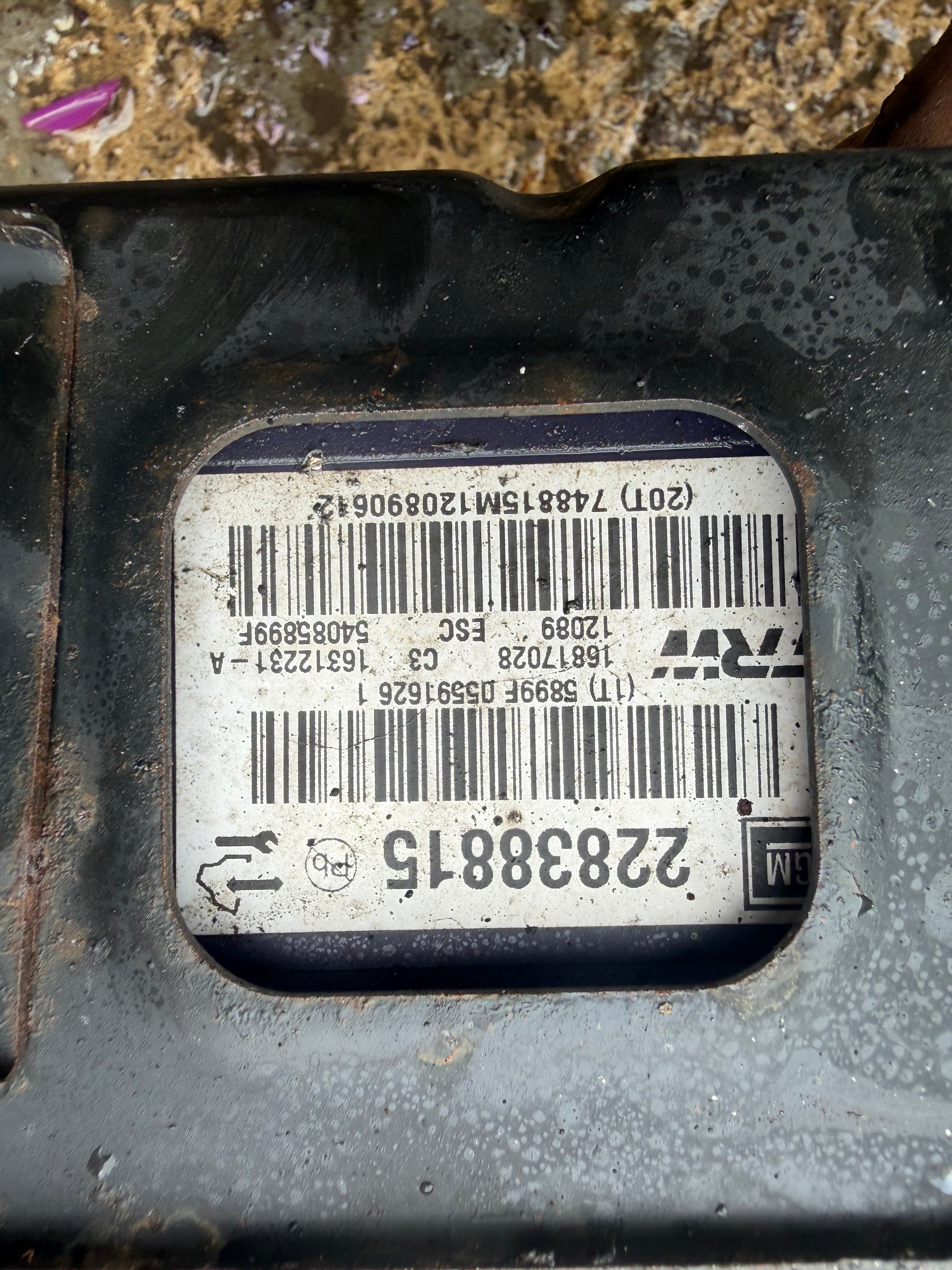 Vauxhall insignia 2010 abs pump