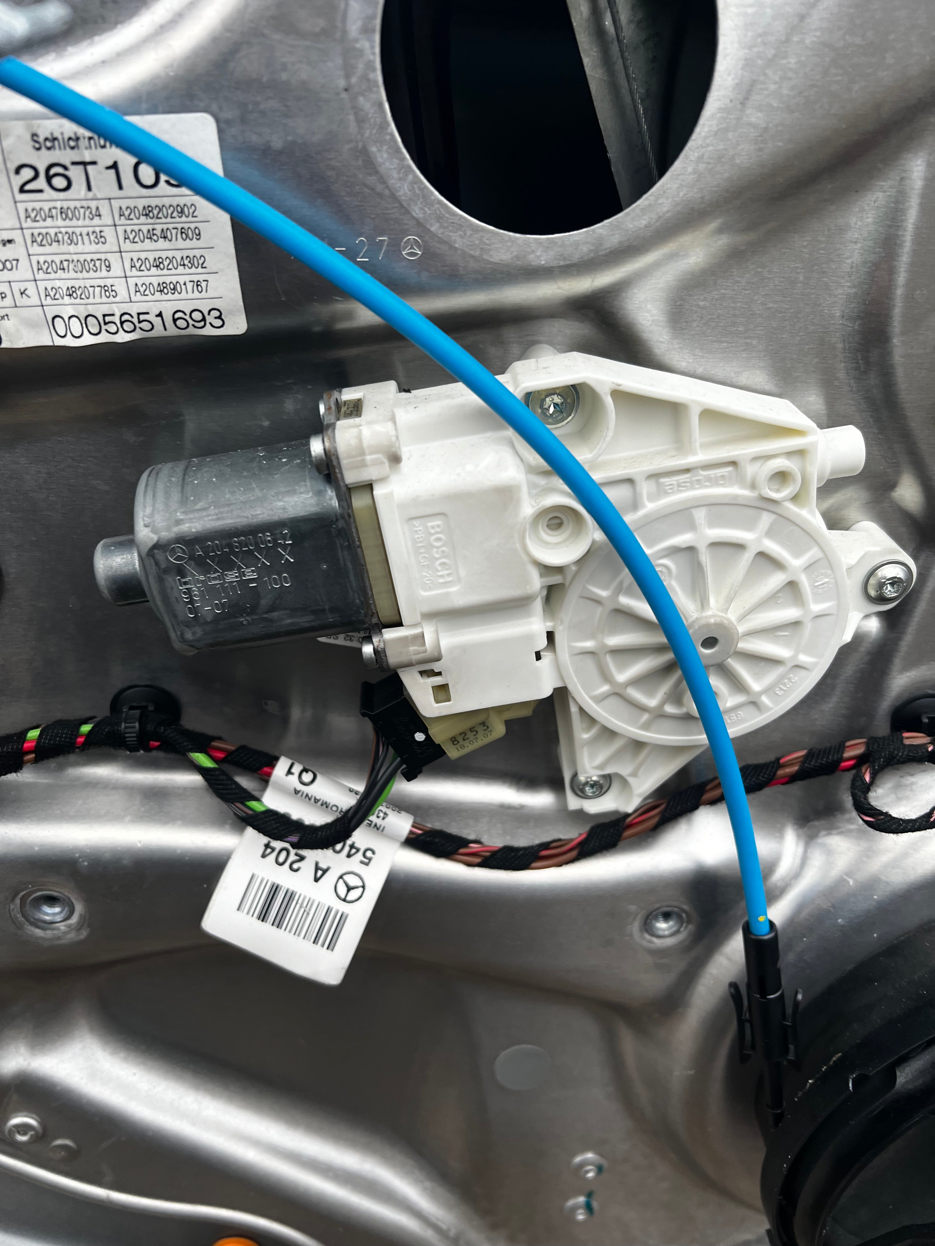 Mercedes c220 2007 rear passenger door