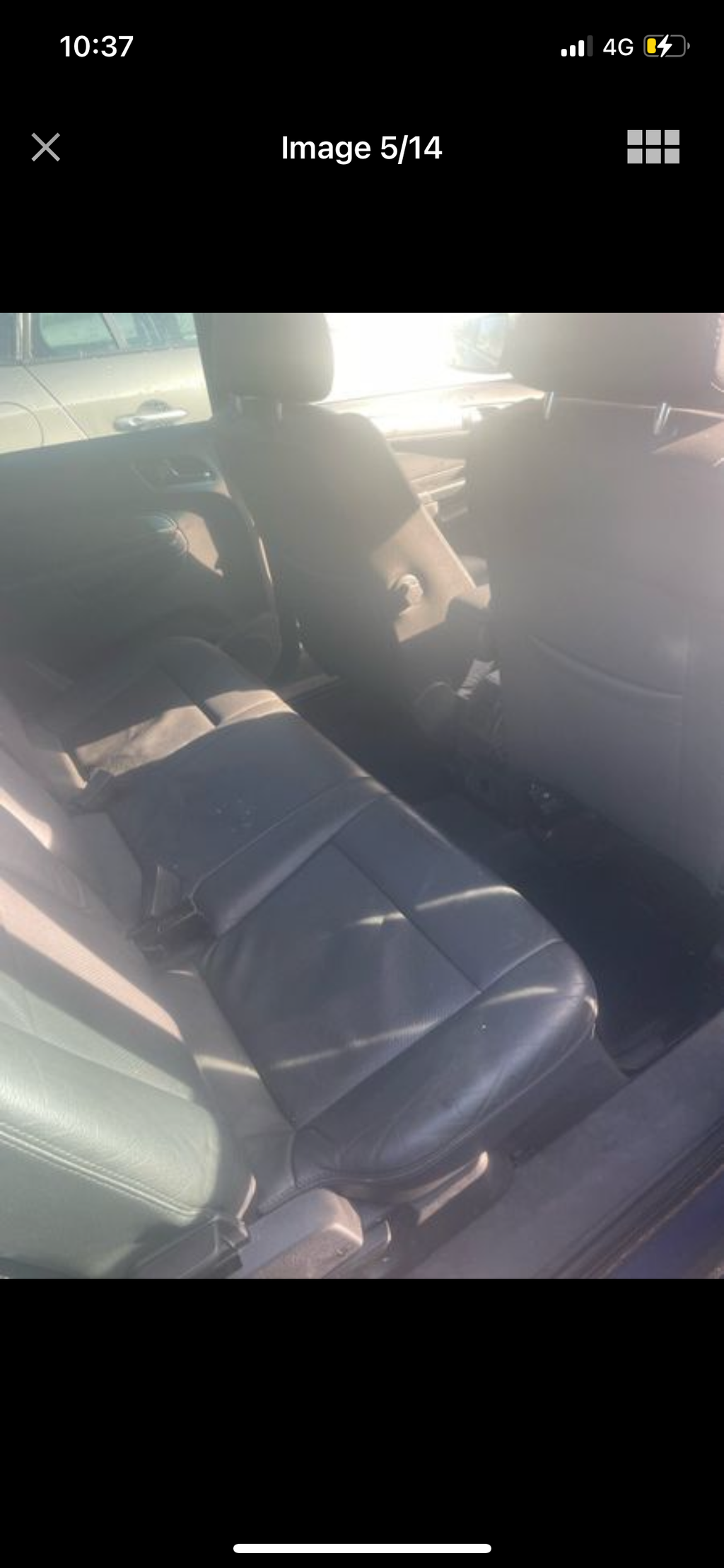 Vauxhall Zafira heated leather seats 2010